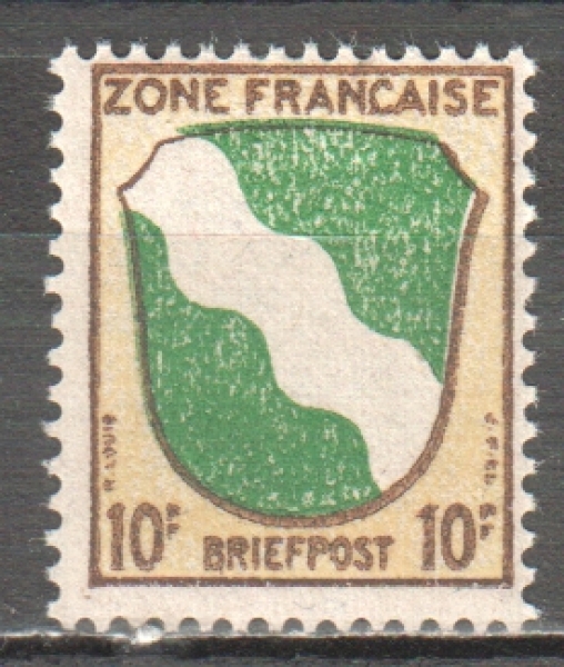 Alliierte Besetzung (Französische Zone) 0005 ** - 1945